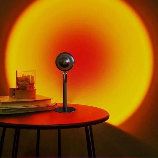Sunset Lamp 360 Degree Rotation Sunset Projector Lamps for Bedroom Décor